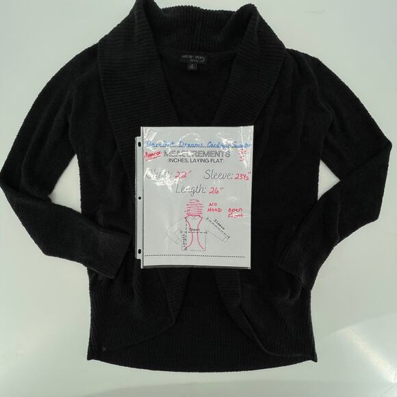 Barefoot Dreams Women's Circle Knit Cardigan Sweater, Open Front, Sz. S Cozy - Picture 8 of 8